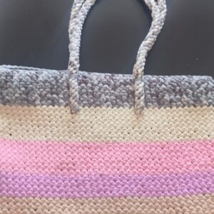 Handmade Crochet bag - t shirt yarn